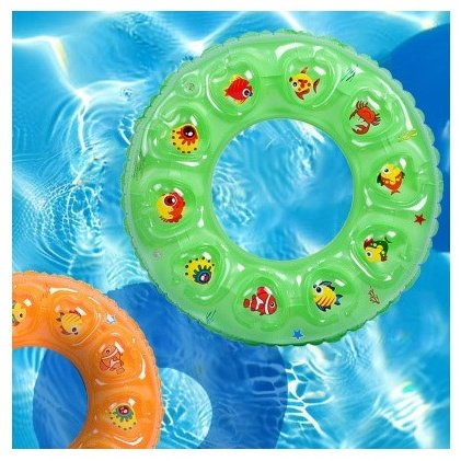 Круг 434 Надувной круг c 3D эффектом бирюзовый 90 см зеленый