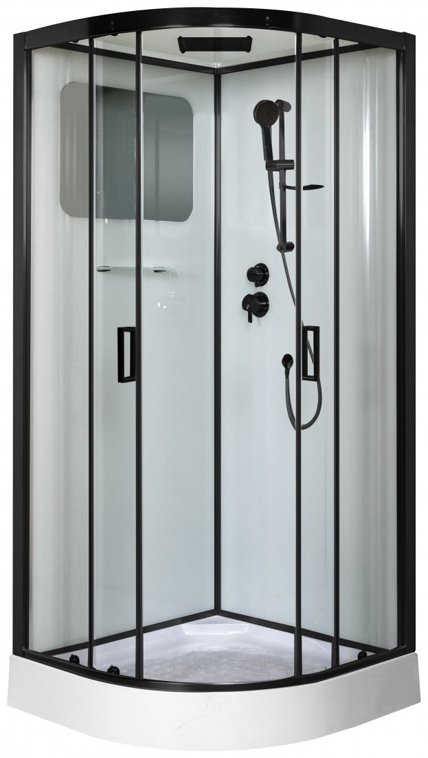 Душевая кабина Niagara NG-6901-01G BLACK (210 х 90 см), низкий поддон купить,NaN