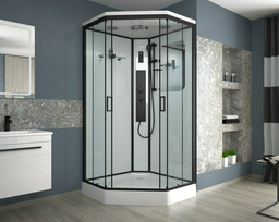 Душевая кабина Niagara NG-6901-01GD BLACK (220х90 см), низкий поддон