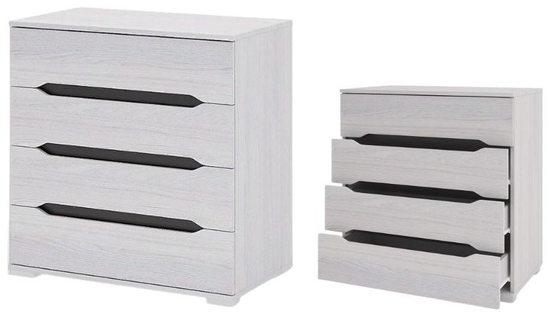 Комод DOMA VAL-80, 80x45x83 см, белый, светло серый купить,NaN