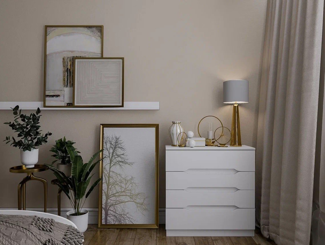 Комод DOMA Валенсия, 78x33x80 см, белый купить,NaN