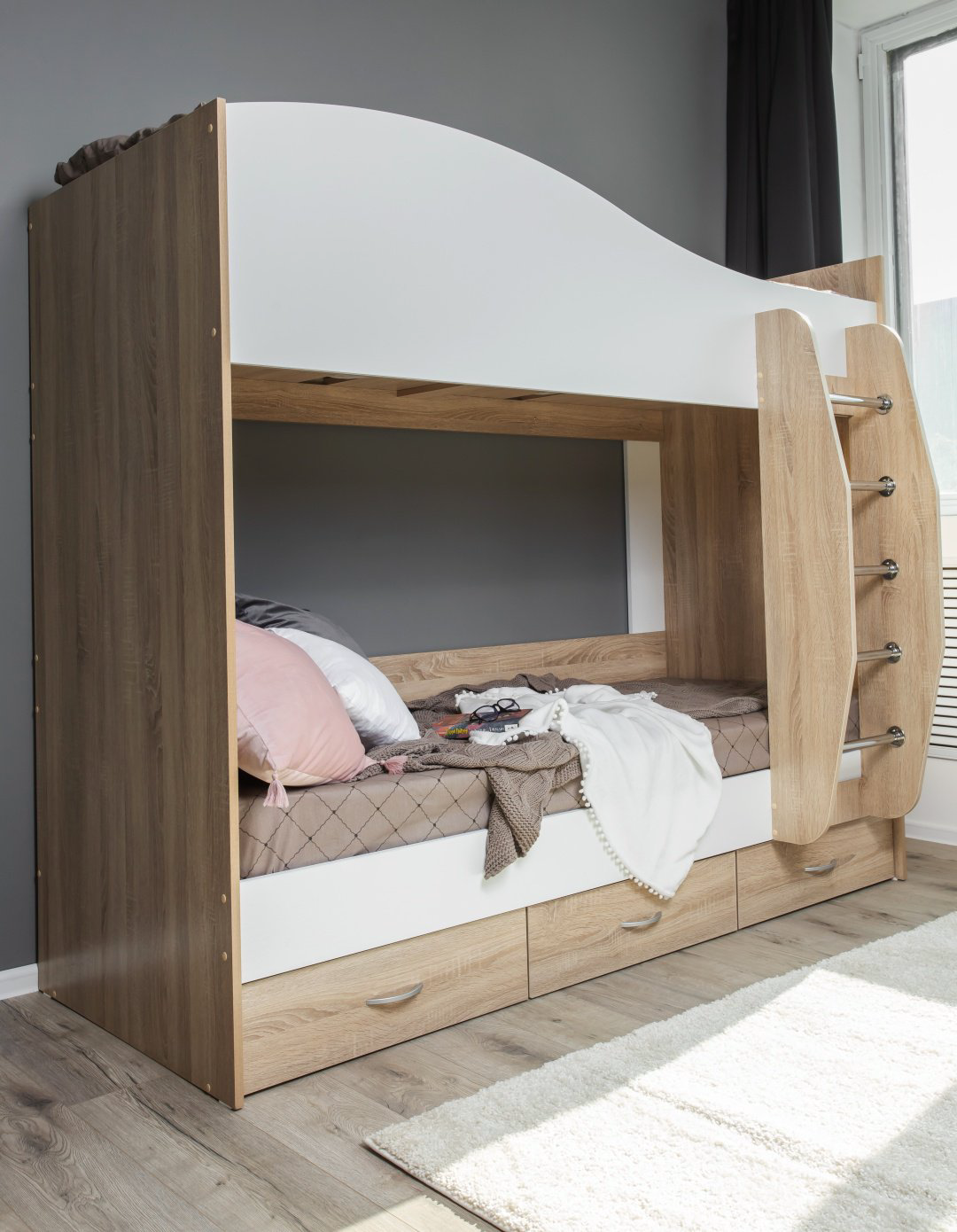 Ереке Мебель Mamamia HM SK, 80х200, подъёмный механизм, белый, бежевый купить,NaN