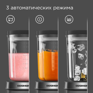 Блендер REDMOND BS410 черный, прозрачный купить,86990