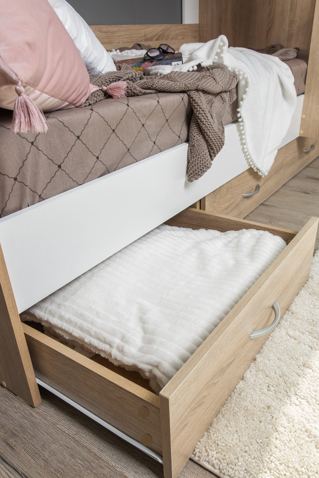 Ереке Мебель Mamamia HM SK, 80х200, подъёмный механизм, белый, бежевый купить,NaN