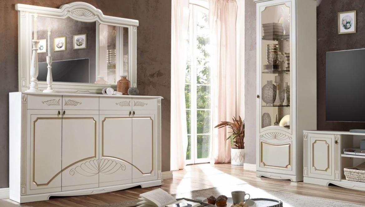 Комод DOMA Ameli-S, 176.60x55.20x99.5 см, белый, золотой купить,NaN