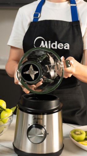 Блендер Midea MJ-BL6006W серебристый - ForteMarket Блендер Midea MJ-BL6006W серебристый купить,0