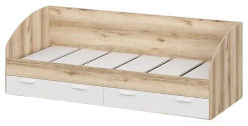 Детская кровать DOMA ПАРУС 84515133, белый, светло-коричневый