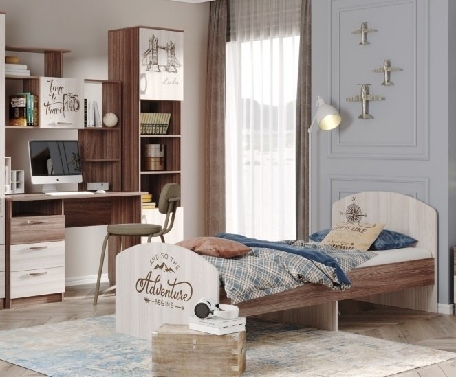 Детская кровать DOMA VOIYCH 728787, бежевый, коричневый