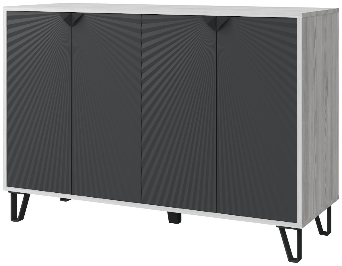 Комод DOMA Solana-Sky, 124.60x45.30x86.3 см, серый, бежевый купить,NaN
