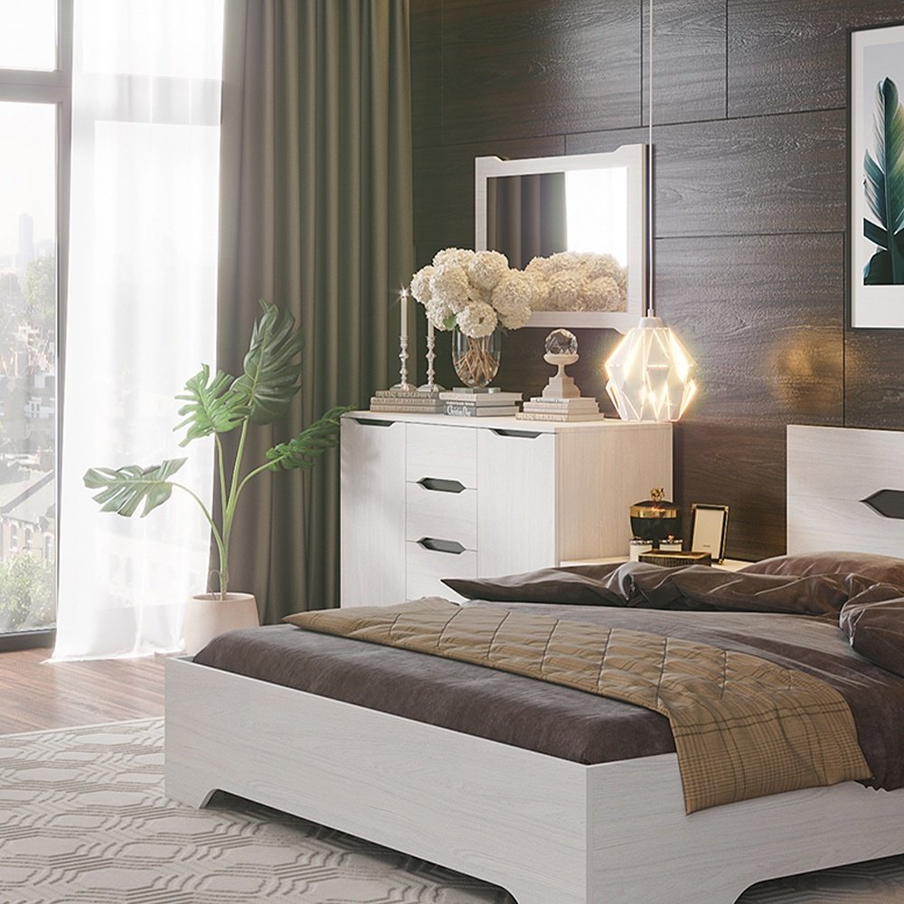 Комод DOMA Valensia, 120x45x83 см, белый купить,NaN