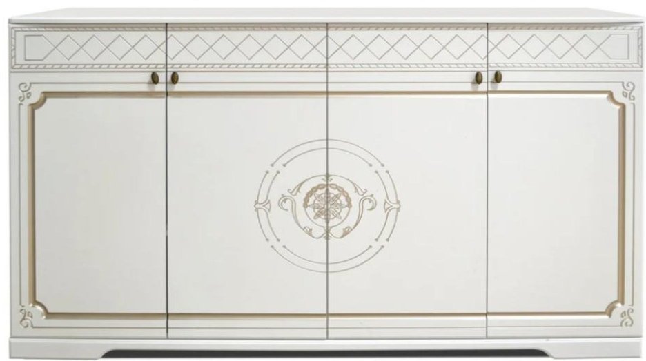 Комод DOMA Leyli, 176.60x55.20x99.5 см, белый, золотистый купить,NaN