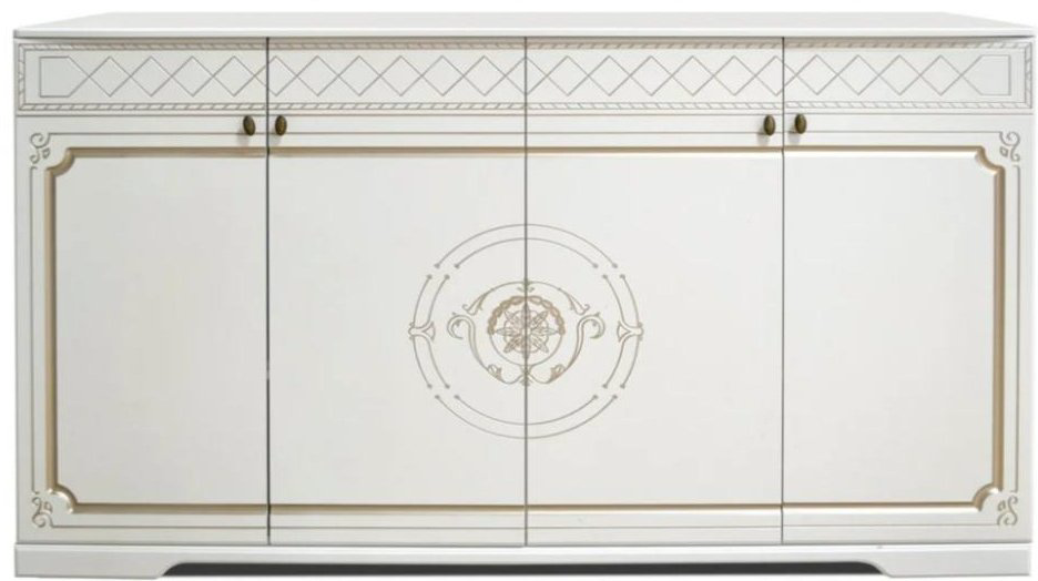 Комод DOMA Leyli, 176.60x55.20x99.5 см, белый, золотистый купить,NaN