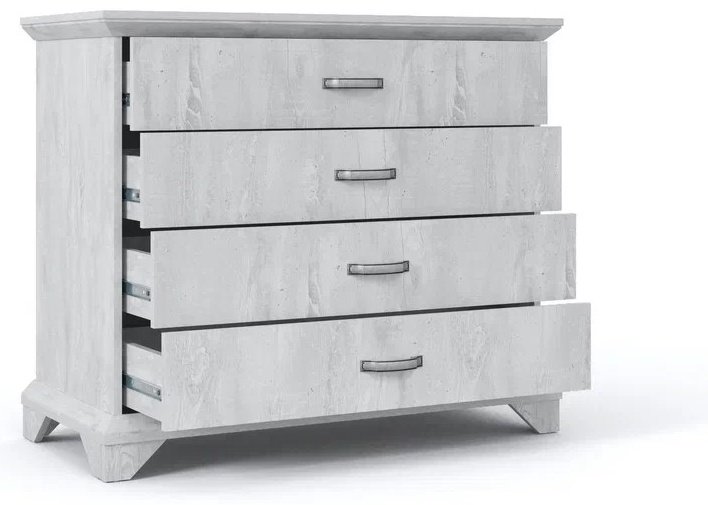 Комод DOMA LOR-4D, 105x48x89 см, светло серый купить,NaN
