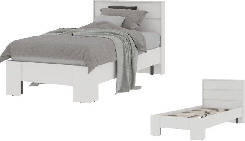 Детская кровать DOMA Кровать детская HEL-0.9 , 90x200 см, белый купить,NaN