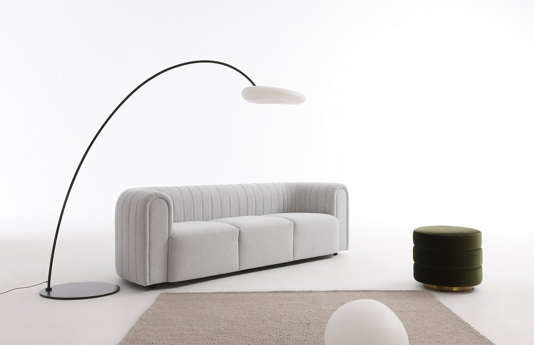 Диван прямой Home Collection A priori Д3 MQ-5-D3, 250х88 см, обивка ткань, светло серый купить,NaN