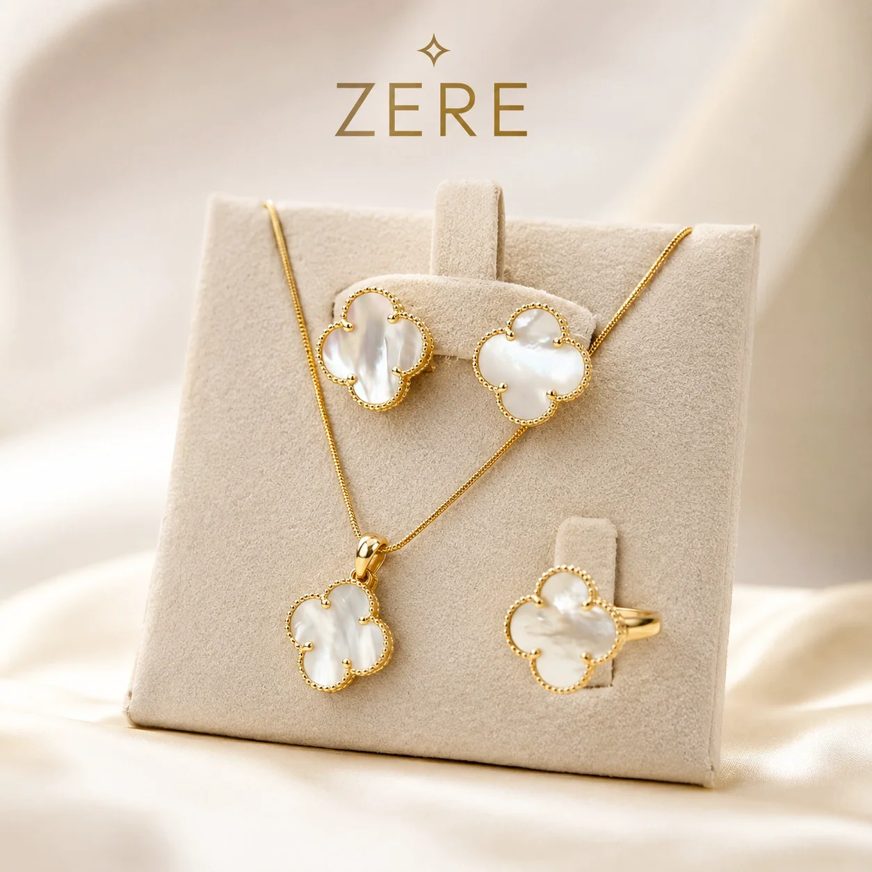 Комплект Zere серьги кольцо кулон цепочка с перламутром 11.44г 18.5р - ForteMarket Комплект Zere серьги кольцо кулон цепочка с перламутром 11.44г 18.5р купить,910700
