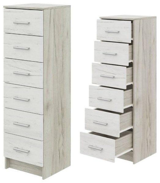 Комод DOMA GR-40, 40x40x134 см, светло серый, светло-коричневый купить,NaN