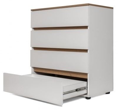 Комод DOMA Лотос, 80x42x85.5 см, белый, коричневый купить,NaN