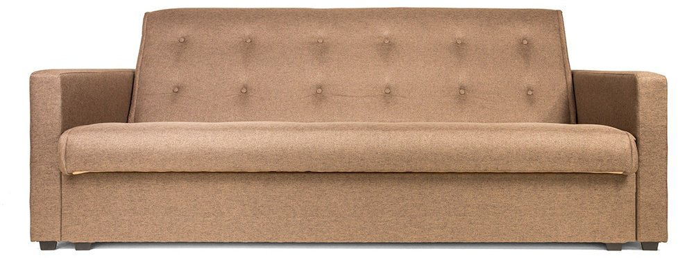 Диван прямой DOMA Синара, 220х100 см, обивка рогожка, коричневый купить,NaN