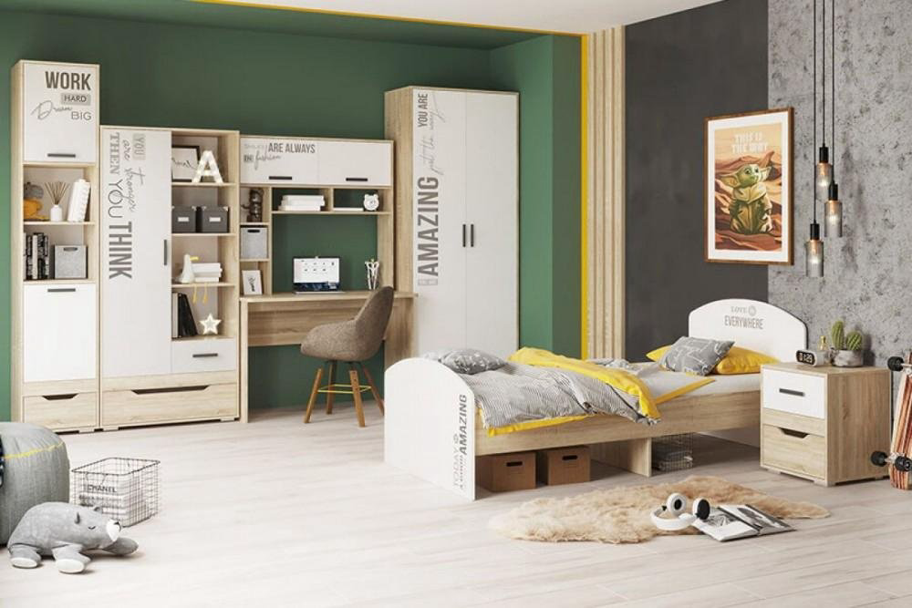 Детская кровать DOMA JUNIOR-3, белый, бежевый купить,NaN
