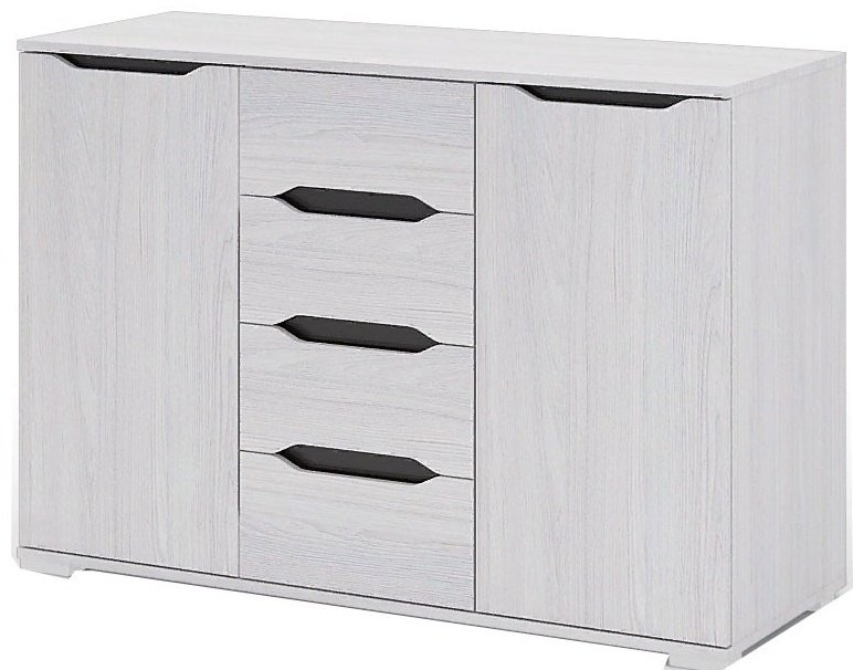 Комод DOMA Valensia, 120x45x83 см, белый, серый купить,NaN