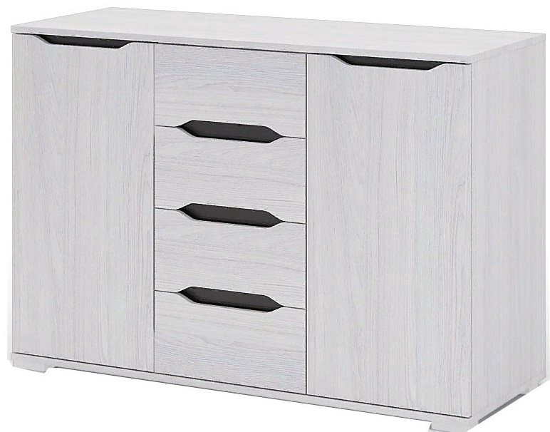 Комод DOMA Valensia, 120x45x83 см, белый, серый купить,NaN