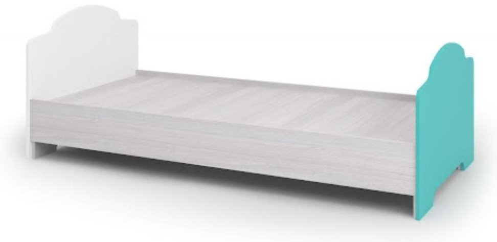 Детская кровать DOMA MIA-S КР 56165156, белый, бирюзовый