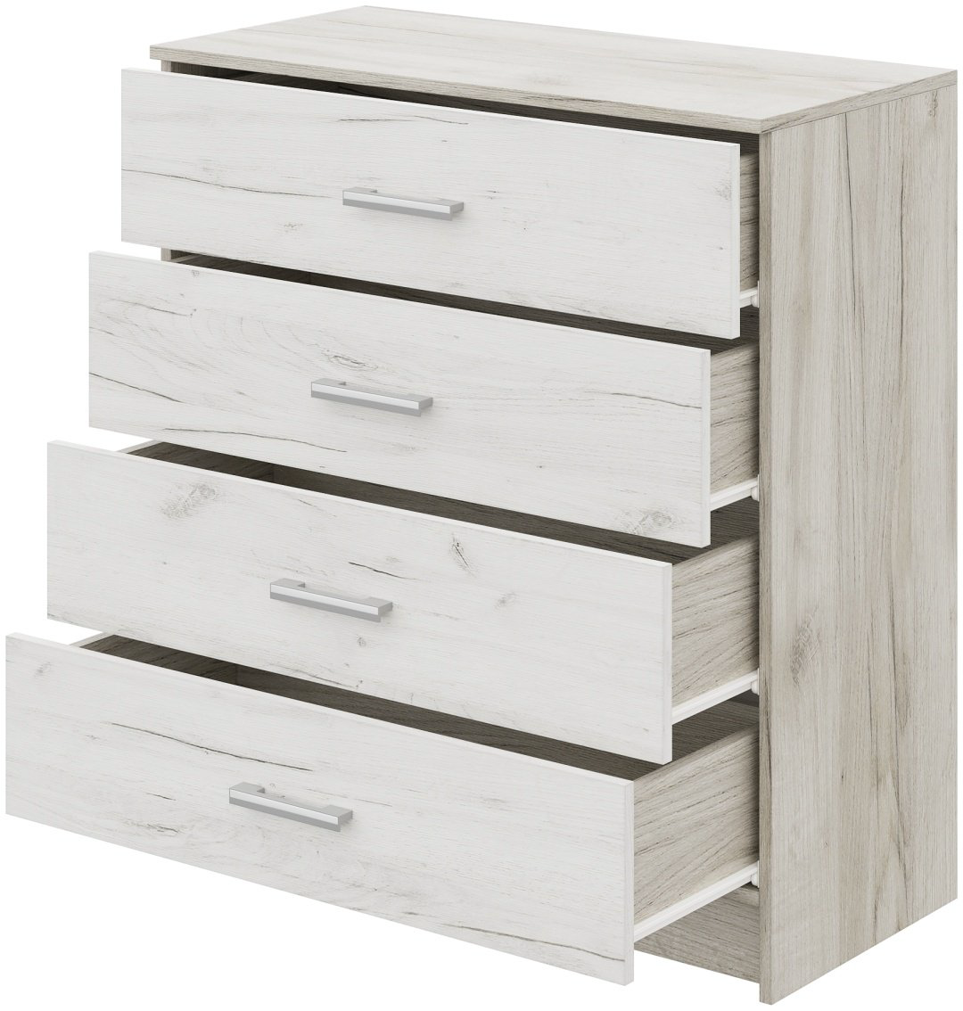 Комод DOMA Garmonia-lite, 85x40.80x93.4 см, белый, светло серый купить,NaN