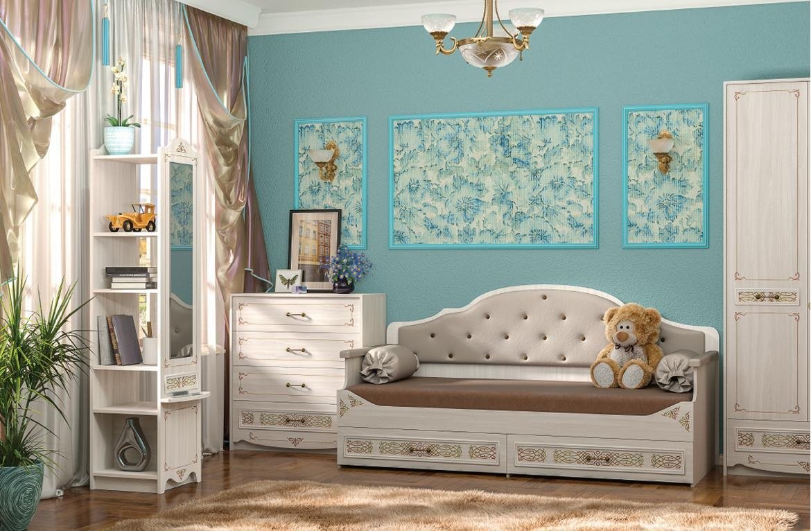 Детская кровать DOMA FLORENCIA-NEW 15651651, белый, бежевый