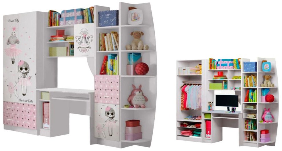 Комплект DOMA M-IN белый, розовый