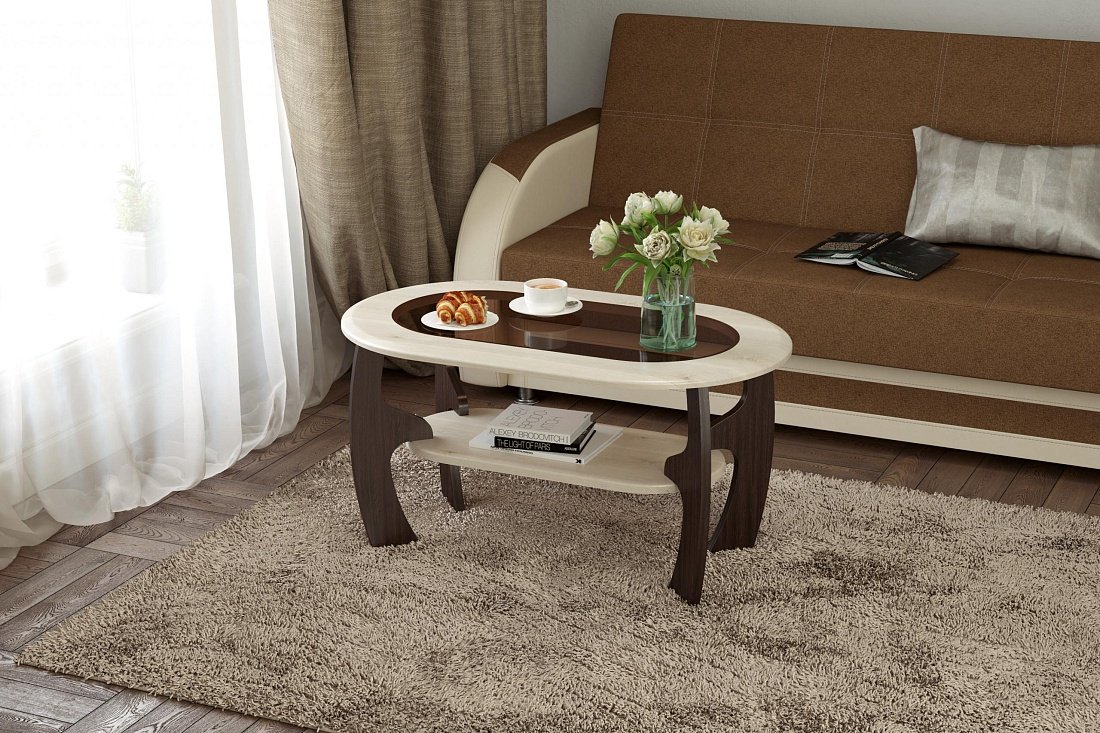 DOMA стол классический MADGESTA-2, 100x60x52 см, коричневый, бежевый купить,NaN