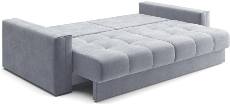 Диван прямой Ереке Мебель Denver HM , 240х120 см, обивка велюр, светло серый купить,NaN