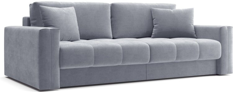 Диван прямой Ереке Мебель Denver HM , 240х120 см, обивка велюр, светло серый купить,NaN