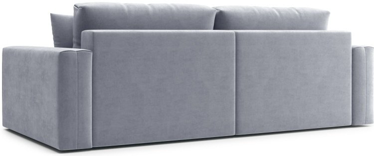Диван прямой Ереке Мебель Denver HM , 240х120 см, обивка велюр, светло серый купить,NaN