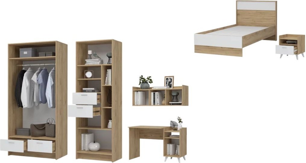 Комплект DOMA DSF4S8D4F8 белый, светло-коричневый