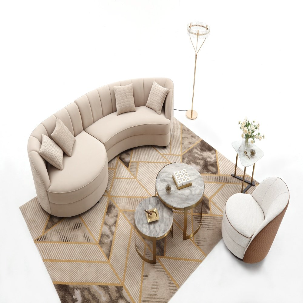 Диван прямой Home Collection Cloud ВК-33-07-1-RH3, 218х105 см, обивка ткань, бежевый купить,NaN