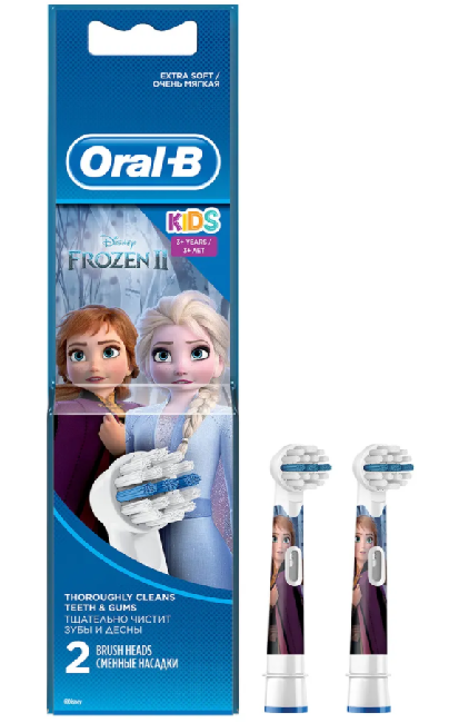 Насадки для зубной щетки Oral-B Kids Холодное Сердце 2 - 2 шт купить,0