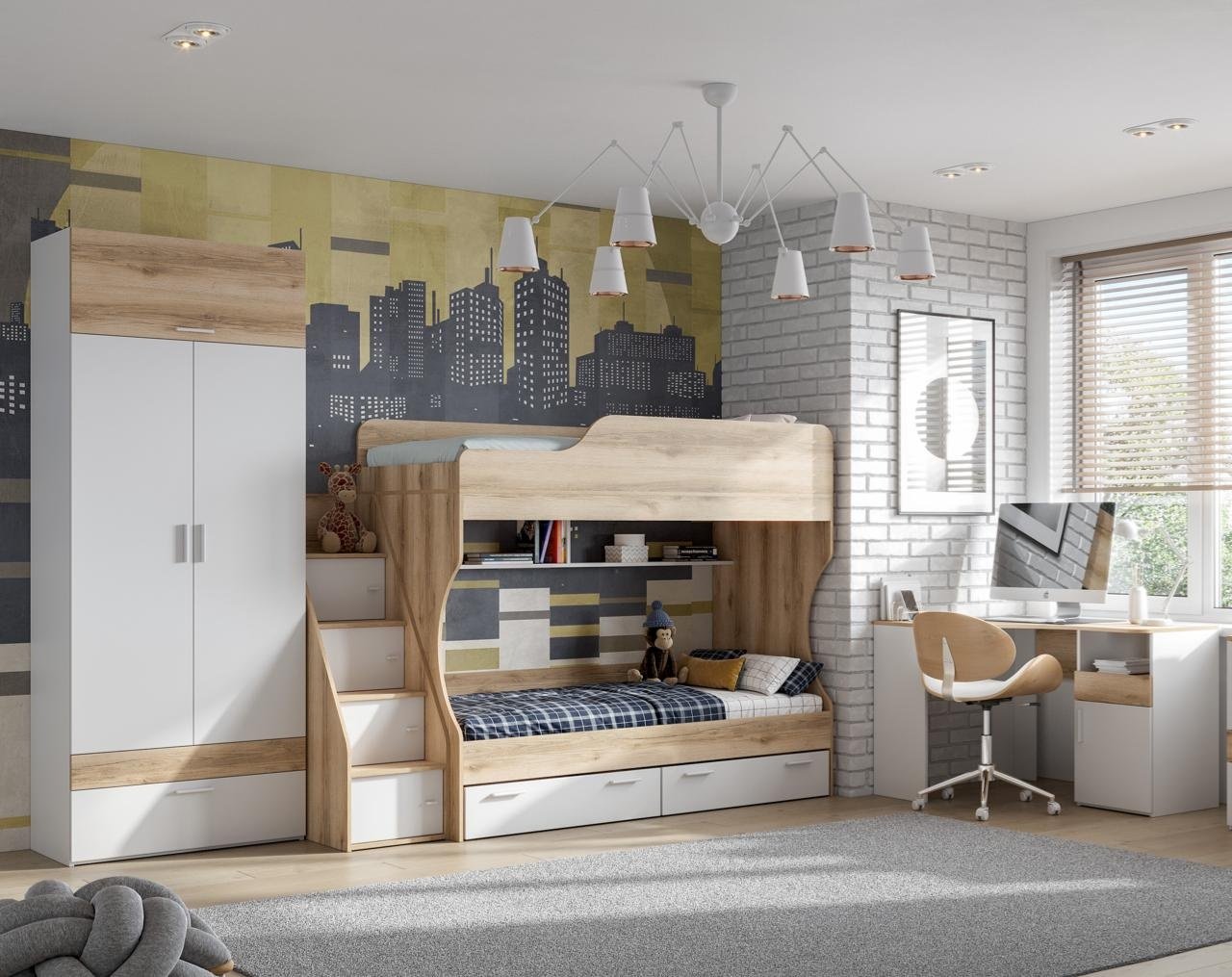 Комплект DOMA GEO-1 865651 белый, коричневый