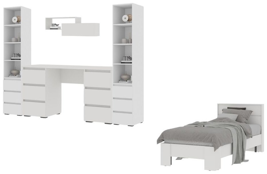 Комплект DOMA Комплект для детской HEL-11&#43;матрас белый