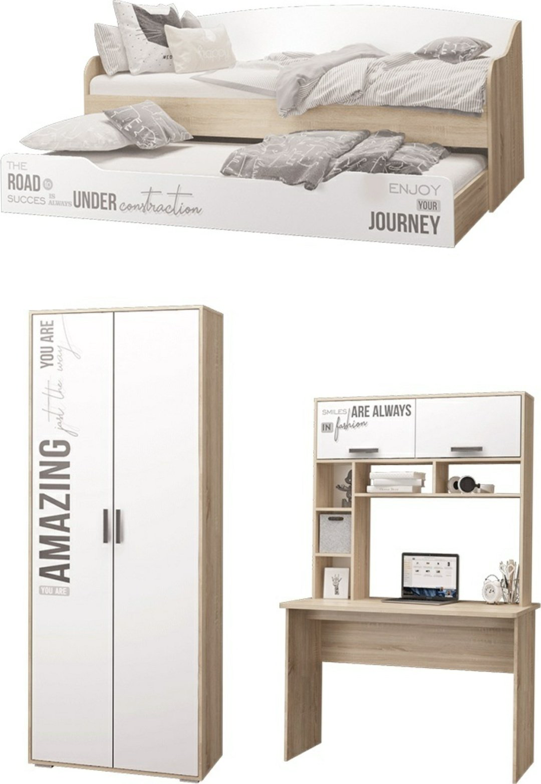 Комплект DOMA Комплект для детской DJ-7 белый, светло-коричневый купить,NaN
