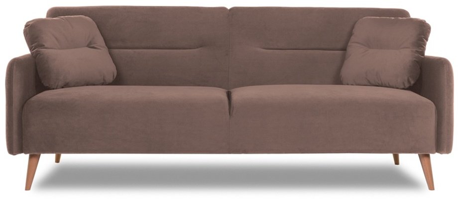 Диван прямой DOMA Relax Finsoffa HUGGE, 206х90 см, обивка велюр, коричневый купить,NaN