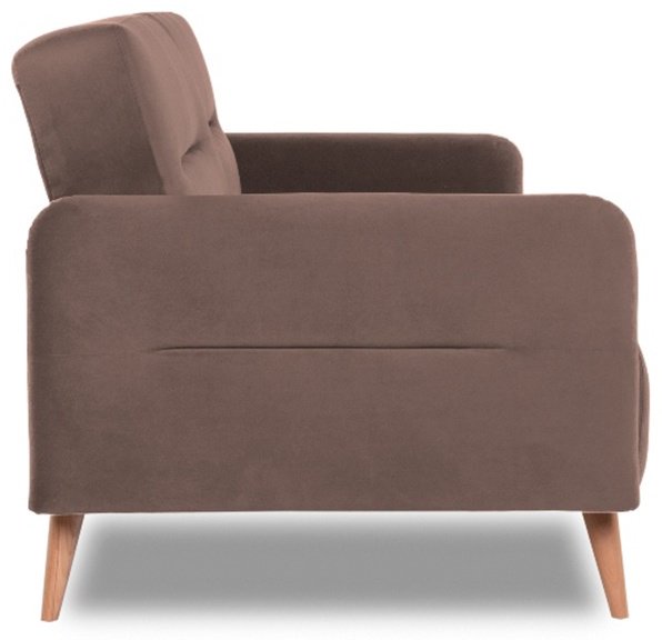 Диван прямой DOMA Relax Finsoffa HUGGE, 206х90 см, обивка велюр, коричневый купить,NaN