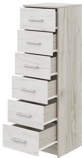 Комод DOMA Garmonia-lite, 40.80x40x134 см, белый, светло серый купить,NaN