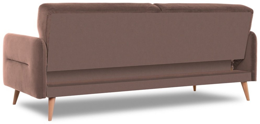 Диван прямой DOMA Relax Finsoffa HUGGE, 206х90 см, обивка велюр, коричневый купить,NaN