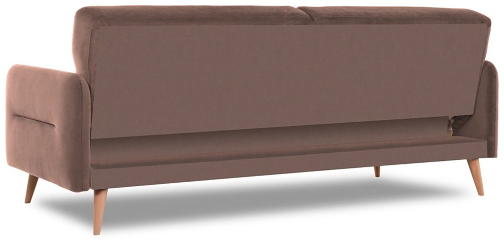 Диван прямой DOMA Relax Finsoffa HUGGE, 206х90 см, обивка велюр, коричневый купить,NaN