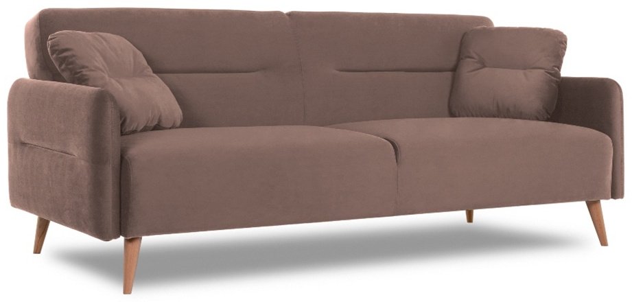 Диван прямой DOMA Relax Finsoffa HUGGE, 206х90 см, обивка велюр, коричневый купить,NaN
