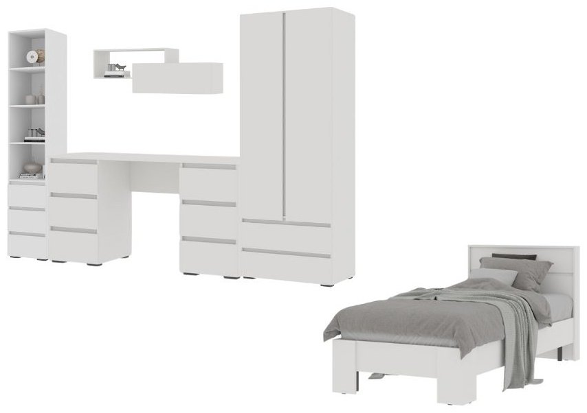 Комплект DOMA Комплект для детской HEL-14&#43;матрас белый