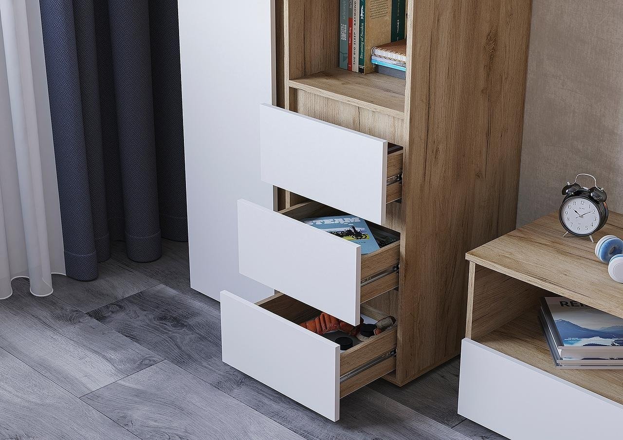 Комплект DOMA Комплект для детской HEL-5&#43;матрас белый, светло-коричневый