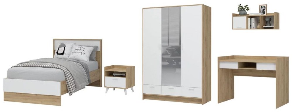 Комплект DOMA SDSG3S1DG5 белый, светло-коричневый