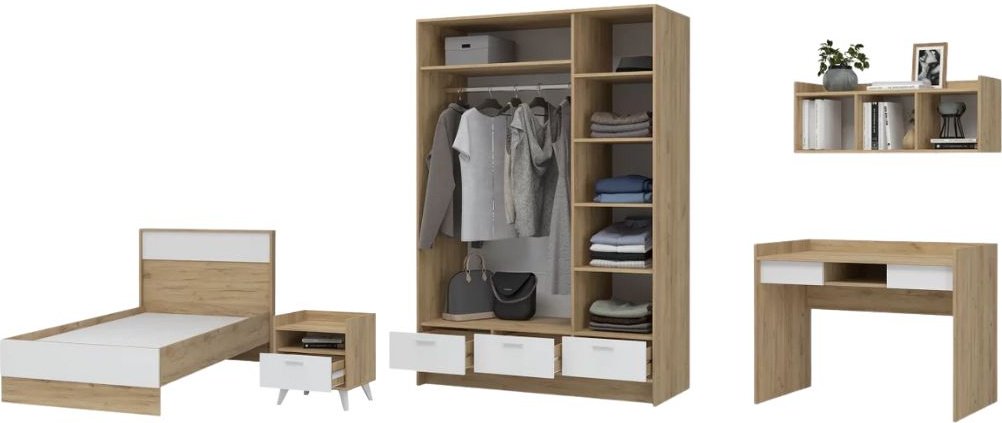 Комплект DOMA SDSG3S1DG5 белый, светло-коричневый